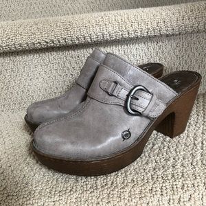 Born Leather Slip on Shoes